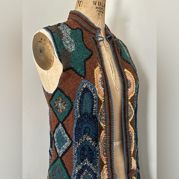 Dries Van Noten Hand Knit Crochet Longline Vest - Picture 7 of 14